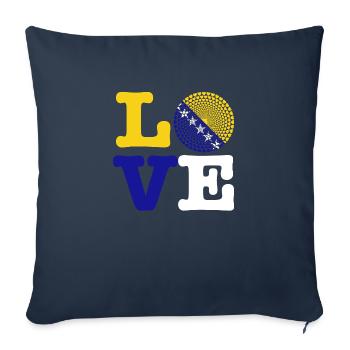 Bosnia Herzegovina Bosnien Herzegowina Mandala - Sofakissenbezug 45 x 45 cm - Navy - Vorne