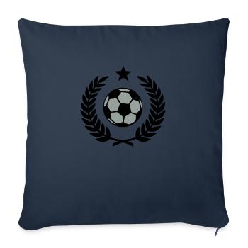 Laurel wreath (football) 02 - Sofa pillowcase 17,3'' x 17,3'' (45 x 45 cm) - navy - Front