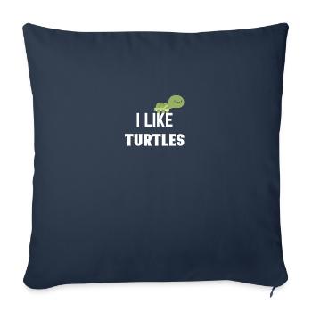 Turtles - Sofakissenbezug 45 x 45 cm - Navy - Vorne