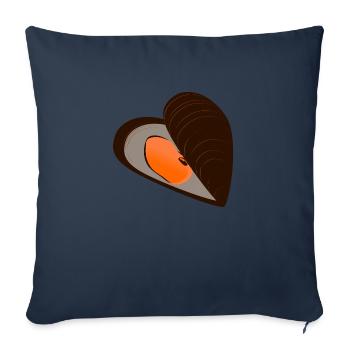 mussel56 - Sofa pillowcase 17,3'' x 17,3'' (45 x 45 cm) - navy - Front