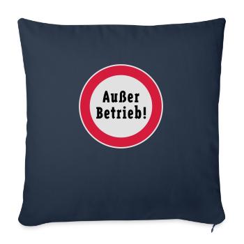 Out of Service! (3C) - Sofa pillowcase 17,3'' x 17,3'' (45 x 45 cm) - navy - Front