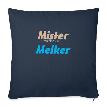 Mister Melker - Sofakissenbezug 45 x 45 cm - Navy - Vorne