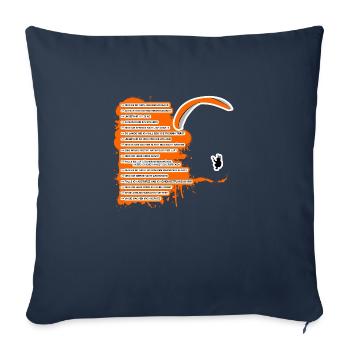 Gleitschirm FAQ - Sofakissenbezug 45 x 45 cm - Navy - Vorne