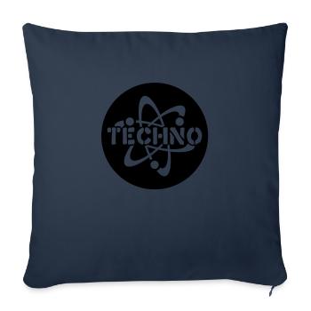 Techno__V005 - Sofakissenbezug 45 x 45 cm - Navy - Vorne