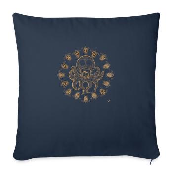 Skullopod - Housse de coussin décorative 45 x 45 cm - bleu marine - Devant