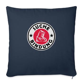 Recherche de liaison 3 Color Design - Housse de coussin décorative 45 x 45 cm - bleu marine - Devant