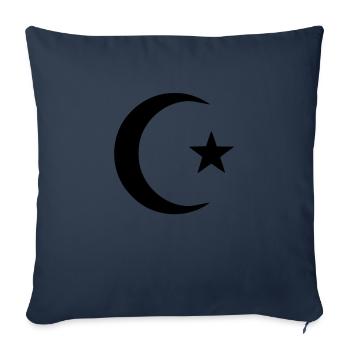 Islam - Housse de coussin décorative 45 x 45 cm - bleu marine - Devant