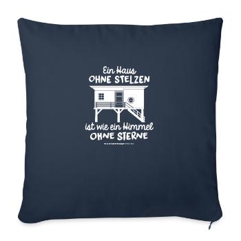 Haus ohne Stelzen - Sofakissenbezug 45 x 45 cm - Navy - Vorne