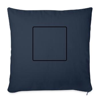rahmen__f1 - Housse de coussin décorative 45 x 45 cm - bleu marine - Devant