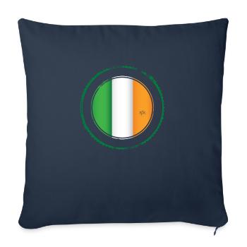 Drapeau irlandais en - Housse de coussin décorative 45 x 45 cm - bleu marine - Devant