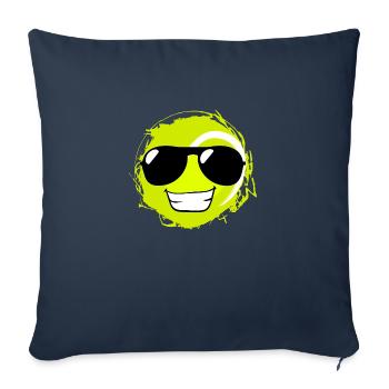 Tennis Ball Cool Lustig - Sofakissenbezug 45 x 45 cm - Navy - Vorne