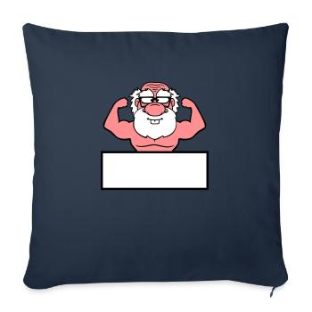 shield text write frame old grandpa grandfather ho - Sofa pillowcase 17,3'' x 17,3'' (45 x 45 cm) - navy - Front