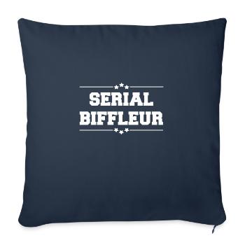 SERIEN BIFFLEUR WHITE - Sofakissenbezug 45 x 45 cm - Navy - Vorne