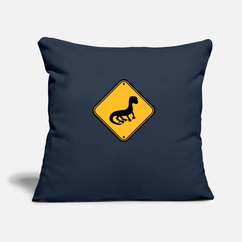 warning caution caution note shield silhouette Sofa pillowcase 17,3'' x 17,3'' (45 x 45 cm)