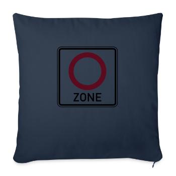 Verbot Zone - Sofakissenbezug 45 x 45 cm - Navy - Vorne