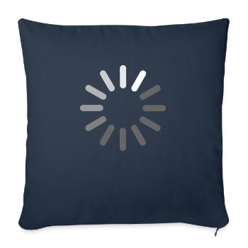 Buffering - loading - symbol - PrintShirt at - Sofakissenbezug 45 x 45 cm - Navy - Vorne