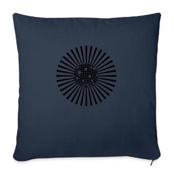 boule_a_facettes - Housse de coussin décorative 45 x 45 cm - bleu marine - Devant