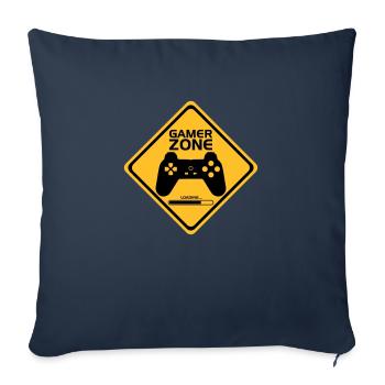 Gamer Zone - Sofa pillowcase 17,3'' x 17,3'' (45 x 45 cm) - navy - Front