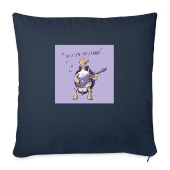 Turtle Rain zeigt - Sofakissenbezug 45 x 45 cm - Navy - Vorne