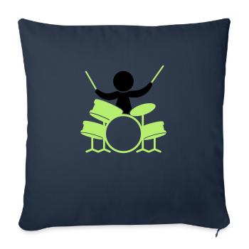 Rockstar (2c)++2013 - Housse de coussin décorative 45 x 45 cm - bleu marine - Devant