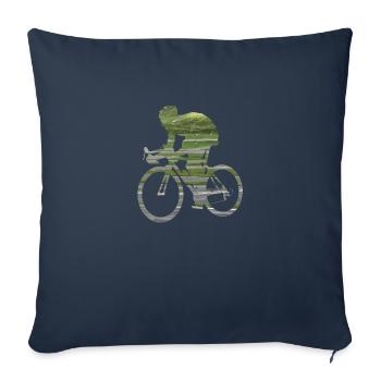 Rad Sport Création serpentine 02 - Housse de coussin décorative 45 x 45 cm - bleu marine - Devant