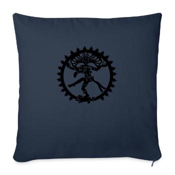 shiva zen india god of dance yoga zen - Sofa pillowcase 17,3'' x 17,3'' (45 x 45 cm) - navy - Front