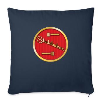 Vintage Studebaker emblem - Sofa pillowcase 17,3'' x 17,3'' (45 x 45 cm) - navy - Front