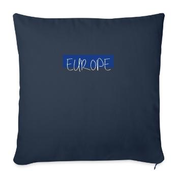 EUROPE simple - Housse de coussin décorative 45 x 45 cm - bleu marine - Devant