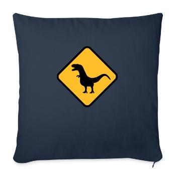 trex - Housse de coussin décorative 45 x 45 cm - bleu marine - Devant