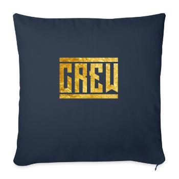 crew gold - Sofa pillowcase 17,3'' x 17,3'' (45 x 45 cm) - navy - Front