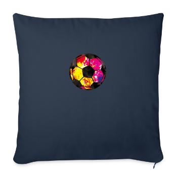 fussball farben - Sofakissenbezug 45 x 45 cm - Navy - Vorne