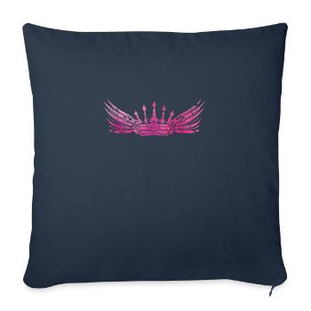 crown pink - Sofakissenbezug 45 x 45 cm - Navy - Vorne