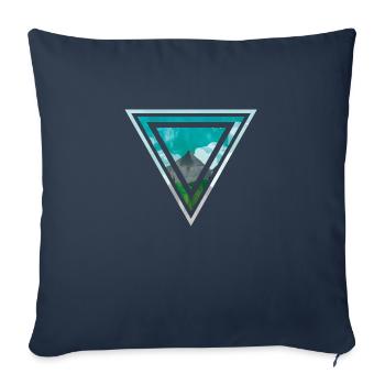 mountains triangle - Sofakissenbezug 45 x 45 cm - Navy - Vorne