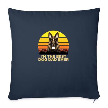 I'm The Best Dog Dad Ever Animal Pet T-Shirt - Sofakissenbezug 45 x 45 cm - Navy - Vorne