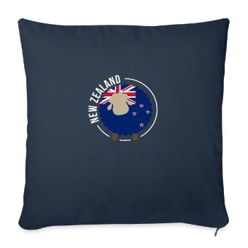 Ovins néo-zélandais Pavillon Cadeau - Housse de coussin décorative 45 x 45 cm - bleu marine - Devant