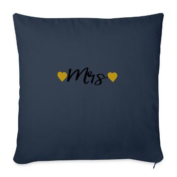 Gesichtsmaske Mrs - Sofakissenbezug 45 x 45 cm - Navy - Vorne