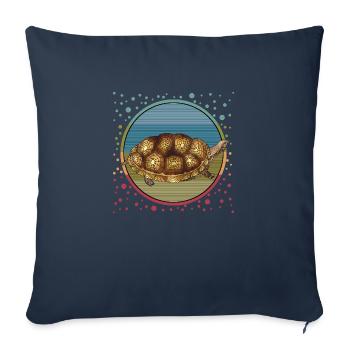 Tortoise - Sofa pillowcase 17,3'' x 17,3'' (45 x 45 cm) - navy - Front