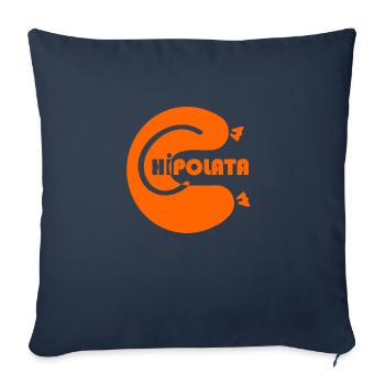 Chipolata - Barbecue - Housse de coussin décorative 45 x 45 cm - bleu marine - Devant