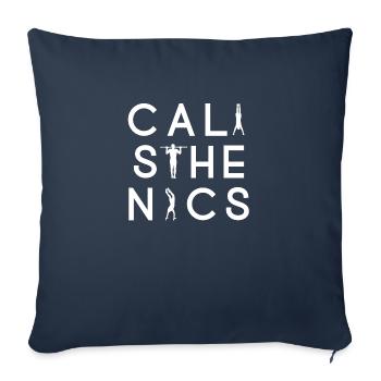 Calisthenics - SIlhouette, die trainieren - Sofakissenbezug 45 x 45 cm - Navy - Vorne