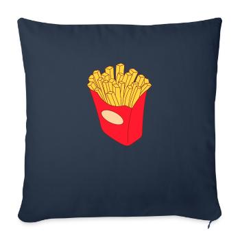Pommes frites - Sofakissenbezug 45 x 45 cm - Navy - Vorne