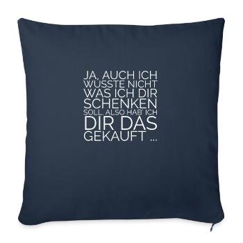 geschenk geschenkidee - Sofakissenbezug 45 x 45 cm - Navy - Vorne