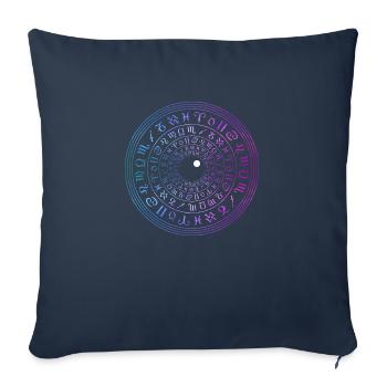 The Eye Of The Universe - Sofa pillowcase 17,3'' x 17,3'' (45 x 45 cm) - navy - Front
