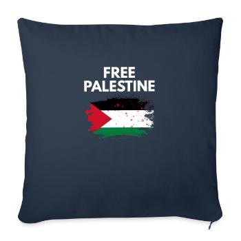 Freies Palästina - Sofakissenbezug 45 x 45 cm - Navy - Vorne