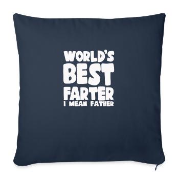 Welten bester Farter ich meine Vater - Sofakissenbezug 45 x 45 cm - Navy - Vorne