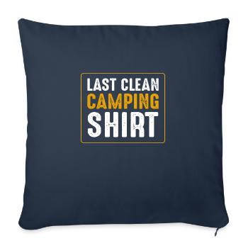 Last clean Camping Shirt - Sofa pillowcase 17,3'' x 17,3'' (45 x 45 cm) - navy - Front