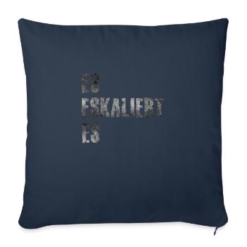 ES Eskaliert Eh - Sofakissenbezug 45 x 45 cm - Navy - Vorne