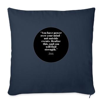Marcus Aurelius Zitat - Sofakissenbezug 45 x 45 cm - Navy - Vorne