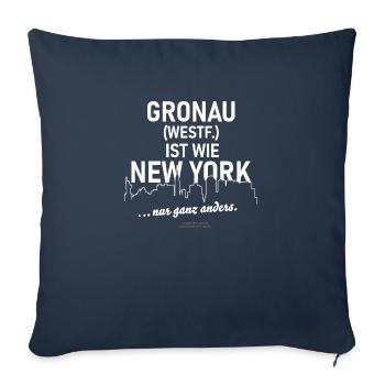 Gronau Westfalen - Sofakissenbezug 45 x 45 cm - Navy - Vorne