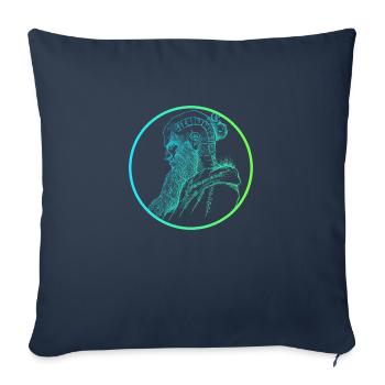 Style de fondu Floki Electric - Housse de coussin décorative 45 x 45 cm - bleu marine - Devant