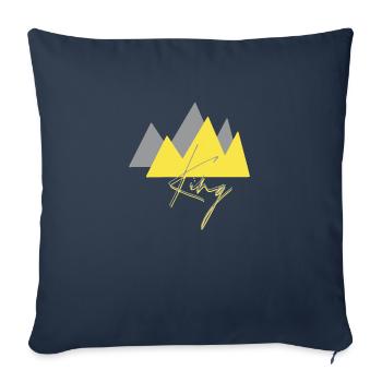 Mountains Minimalist Ultimate Gray Illuminating - Sofa pillowcase 17,3'' x 17,3'' (45 x 45 cm) - navy - Front